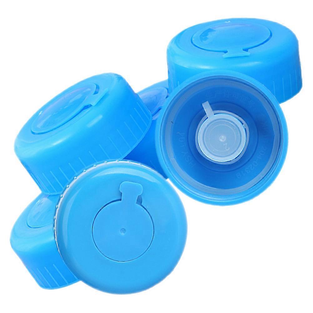 Reusable Water Jug Cap for Sealing Function Including 6Pcs Blue Caps