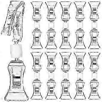 Double Sided Sign Clips, 11Pcs Mini Clear Rotatable Merchandise Display Clip