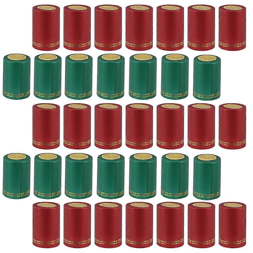 Heat Shrink Capsules Red Decorate Christmas 100Pack