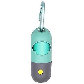Dog Poop Bag Dispenser, Lavender-Scented Bags for Fresh Walks, Crystal Blue, 1 Pack