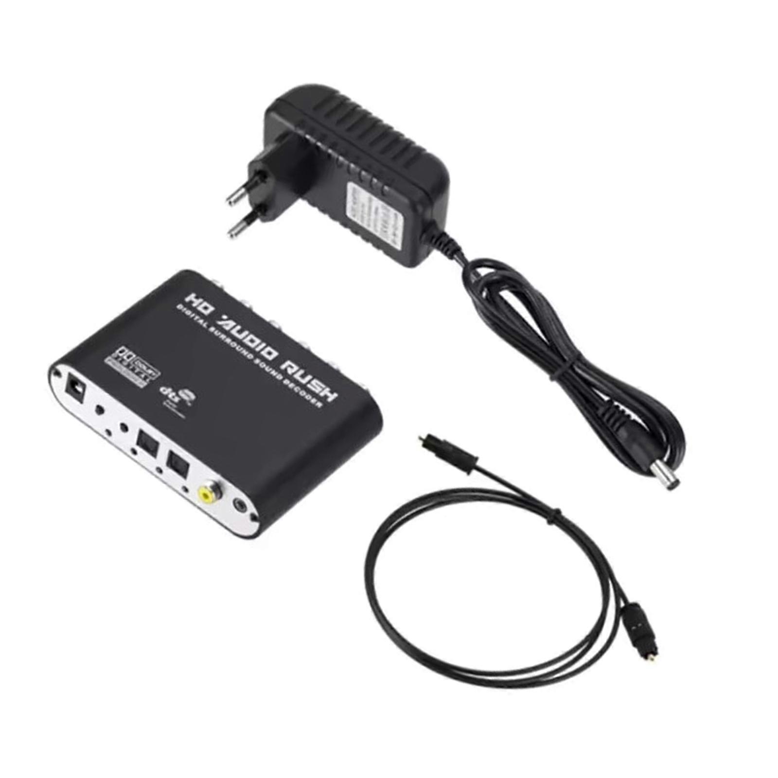 Advanced Low Noise 5.1Channel Sound Decoding Device converters Clear Sound Conversion from Digital Inputs to Analog Multicolor