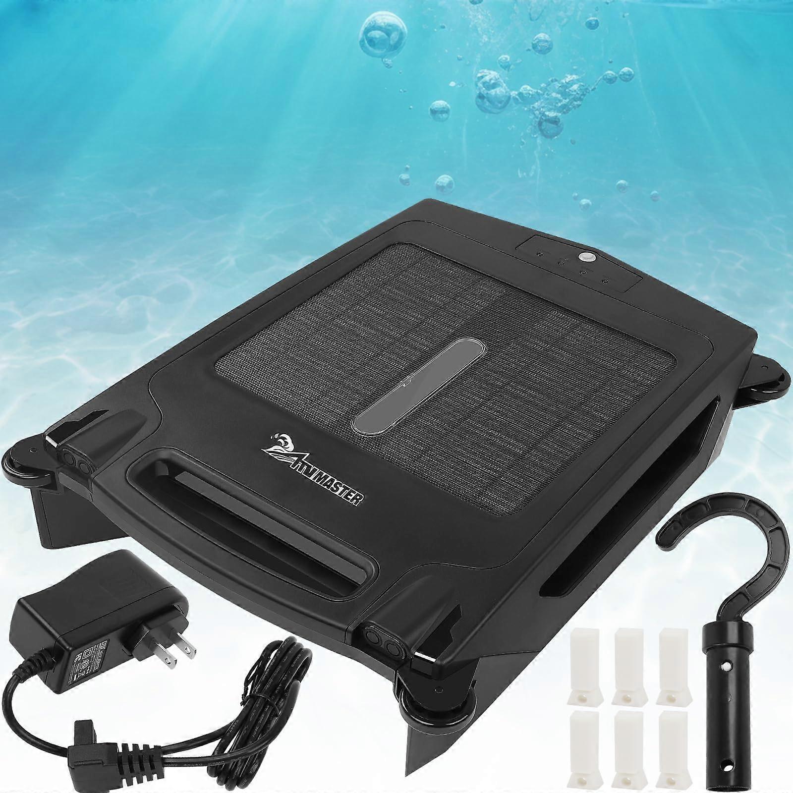 Solar Powered Robotic Pool Cleaner with Dual Charging Mode, Intelligent Navigation and Long Runtime