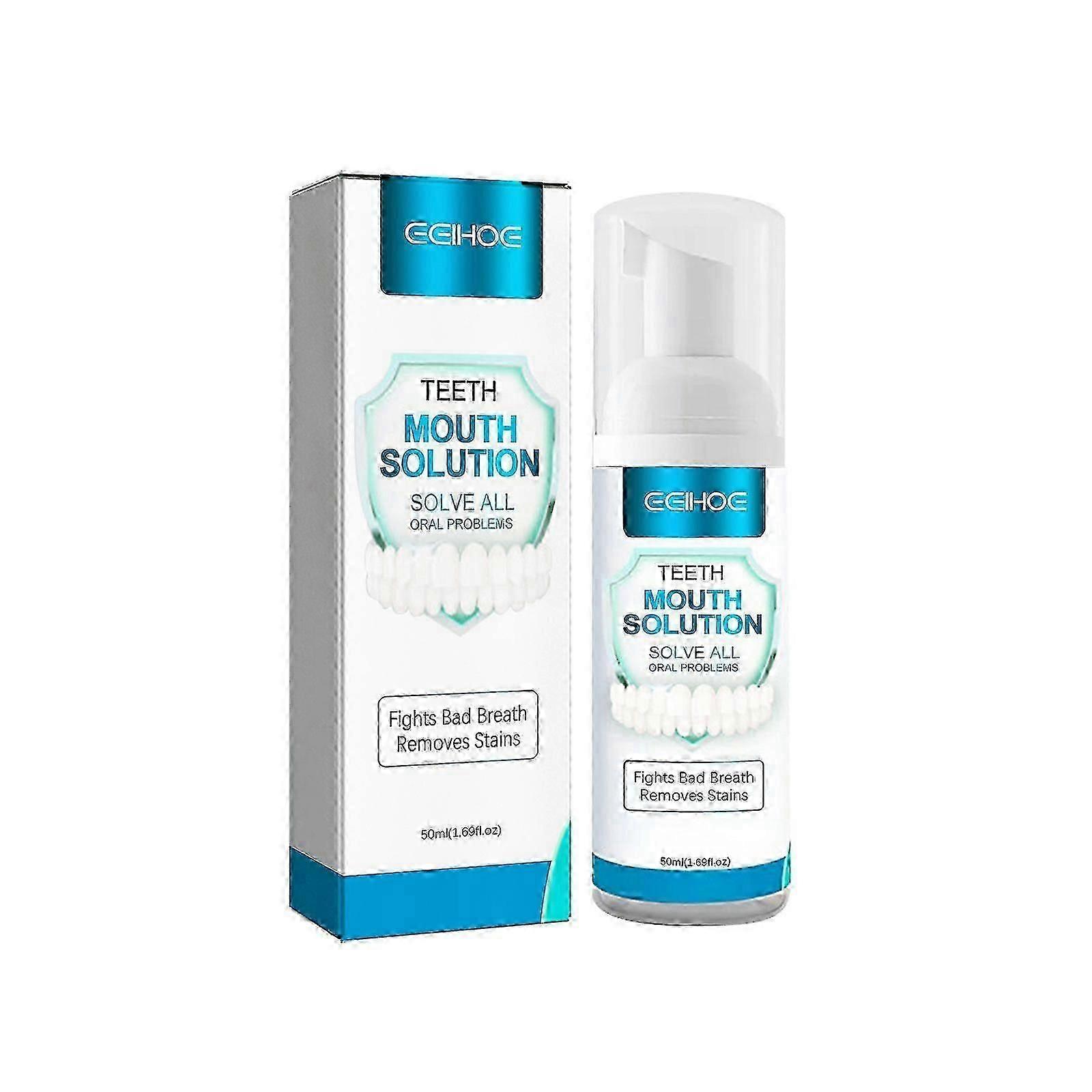 Whitening Foam Toothpaste for Sensitive Teeth, Fresh Breath & Tartar Removal