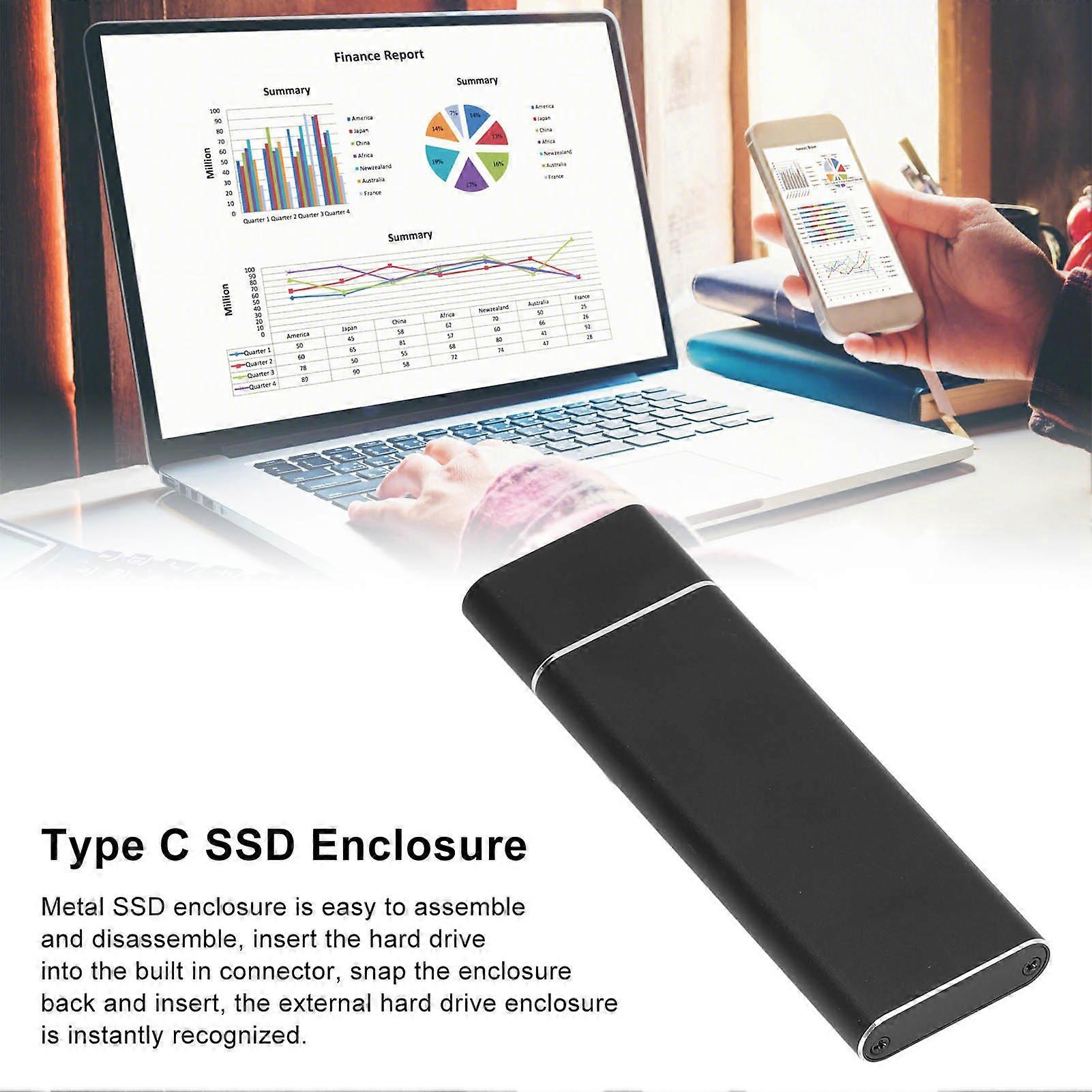 USB3.0 3.1 High USB Enclosure Speed SSD M.2 USB C Transfer 5Gbps NGFF 10Gbps