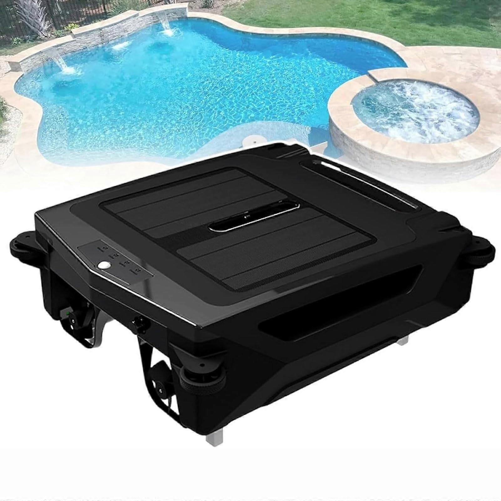 Automatic Solar Pool Skimmer Robot with Obstacle Avoidance Dual Charging and Fine Mesh Filtration