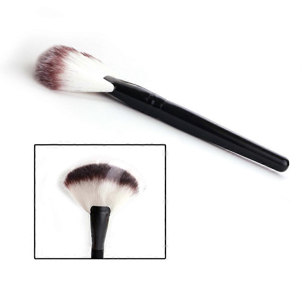 Cosmetics Large Makeup Brush for Cleaning Use with Wood Handle