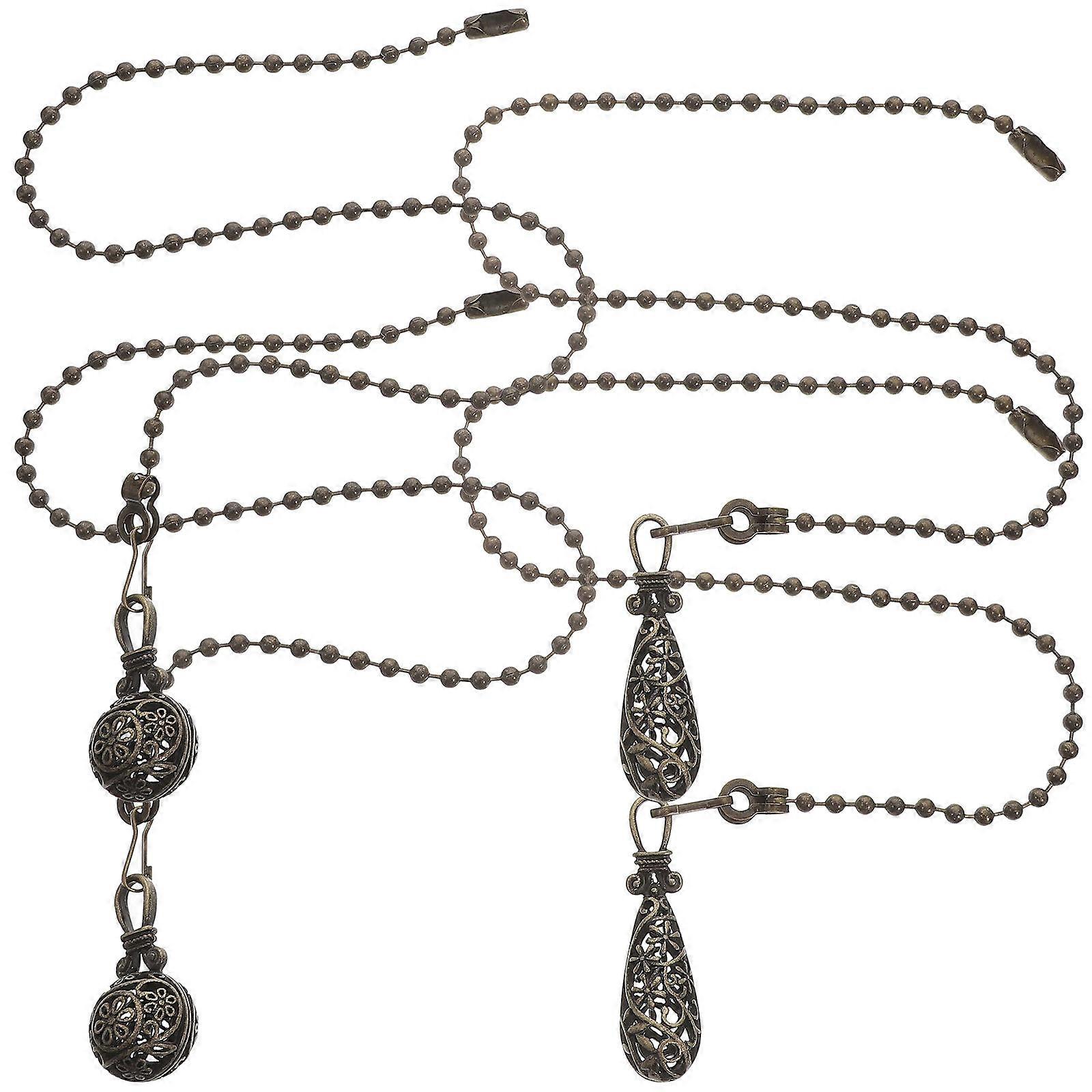 Light Pull Chain Fan Chain Extender for 4Pcs Retro Pull Chains