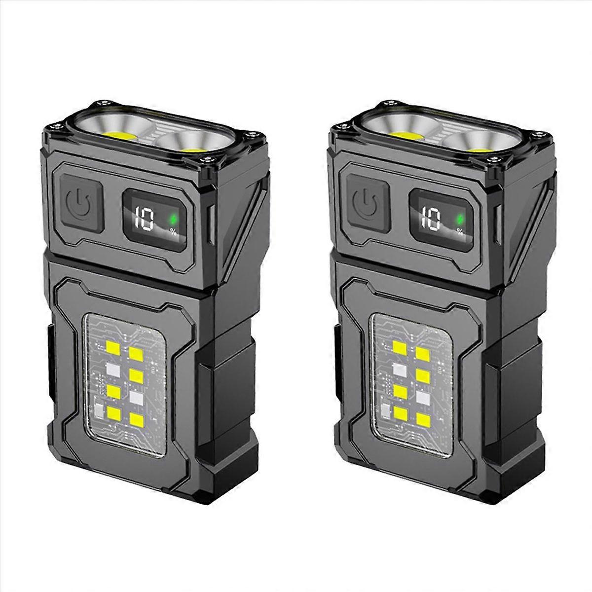 COB Rechargeable Work Light, Mini Outdoor Flashlight Camping Light