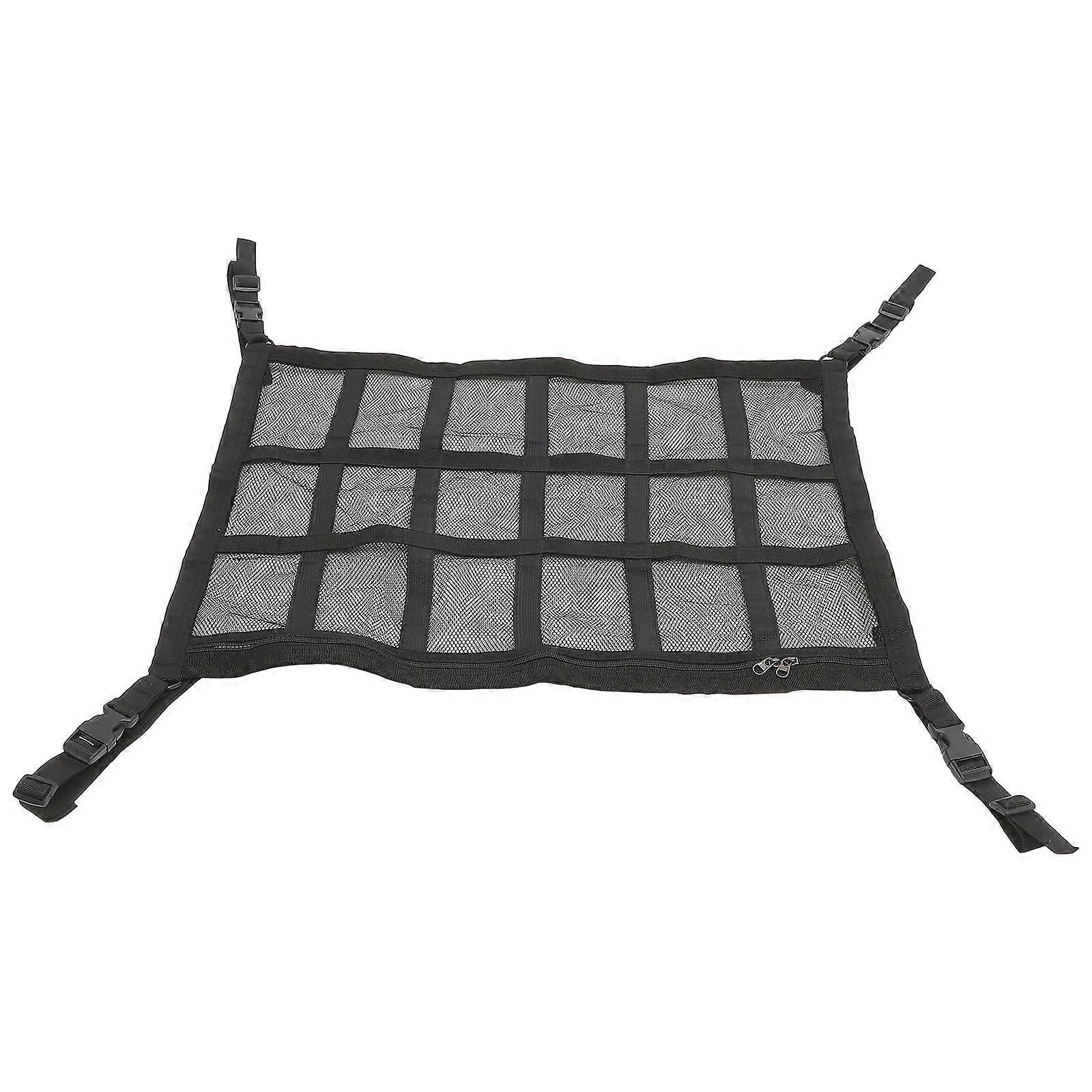 Car Ceiling Cargo Net for Storage Black Durable Nonwoven Mesh Organizer