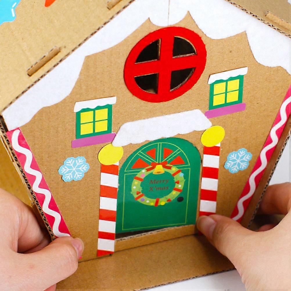 Christmas DIY Biscuits House for Children Handmade DIY 1Set Kit