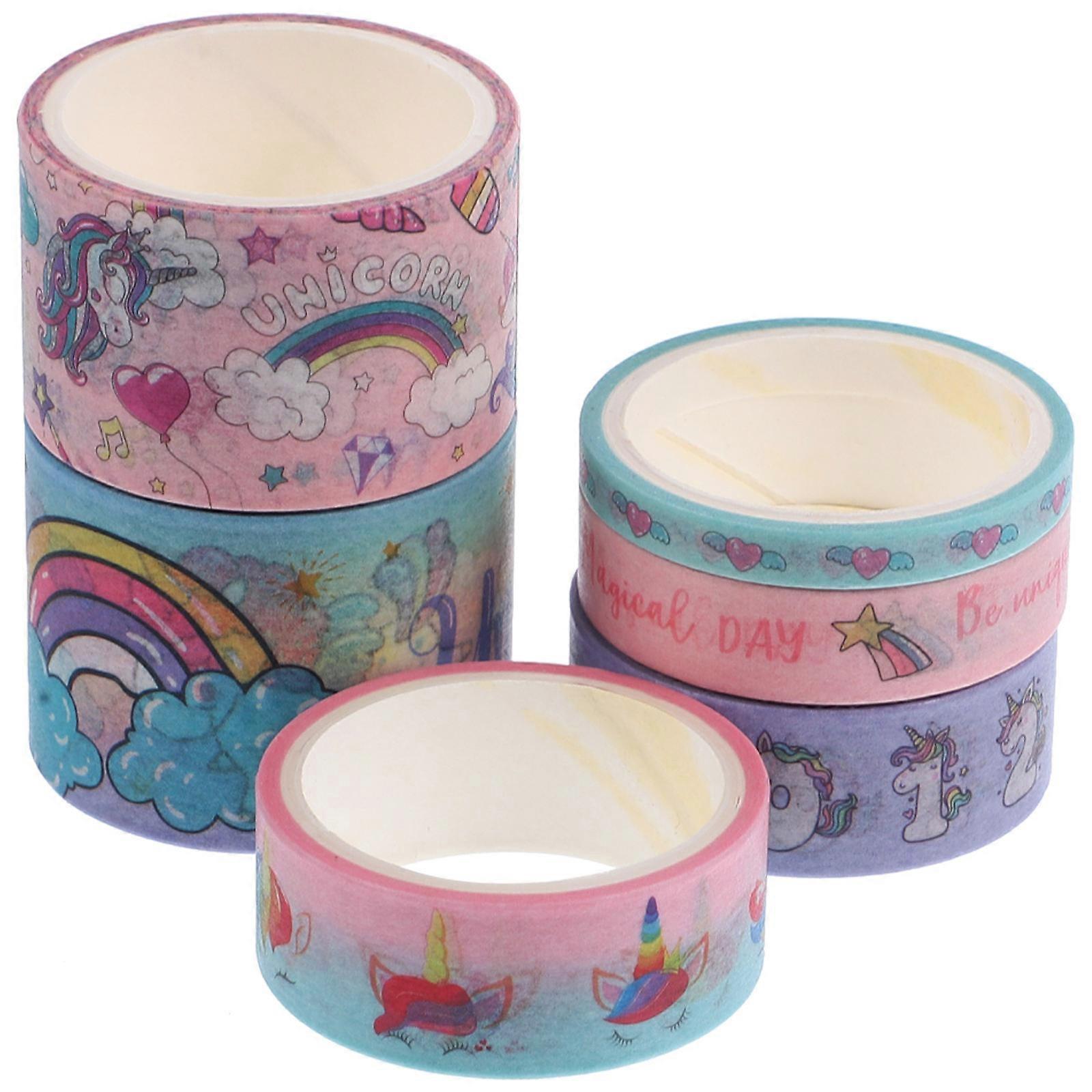 Craft Tape Paper Rolls Multi-Function for Decoration Use 6 Rolls