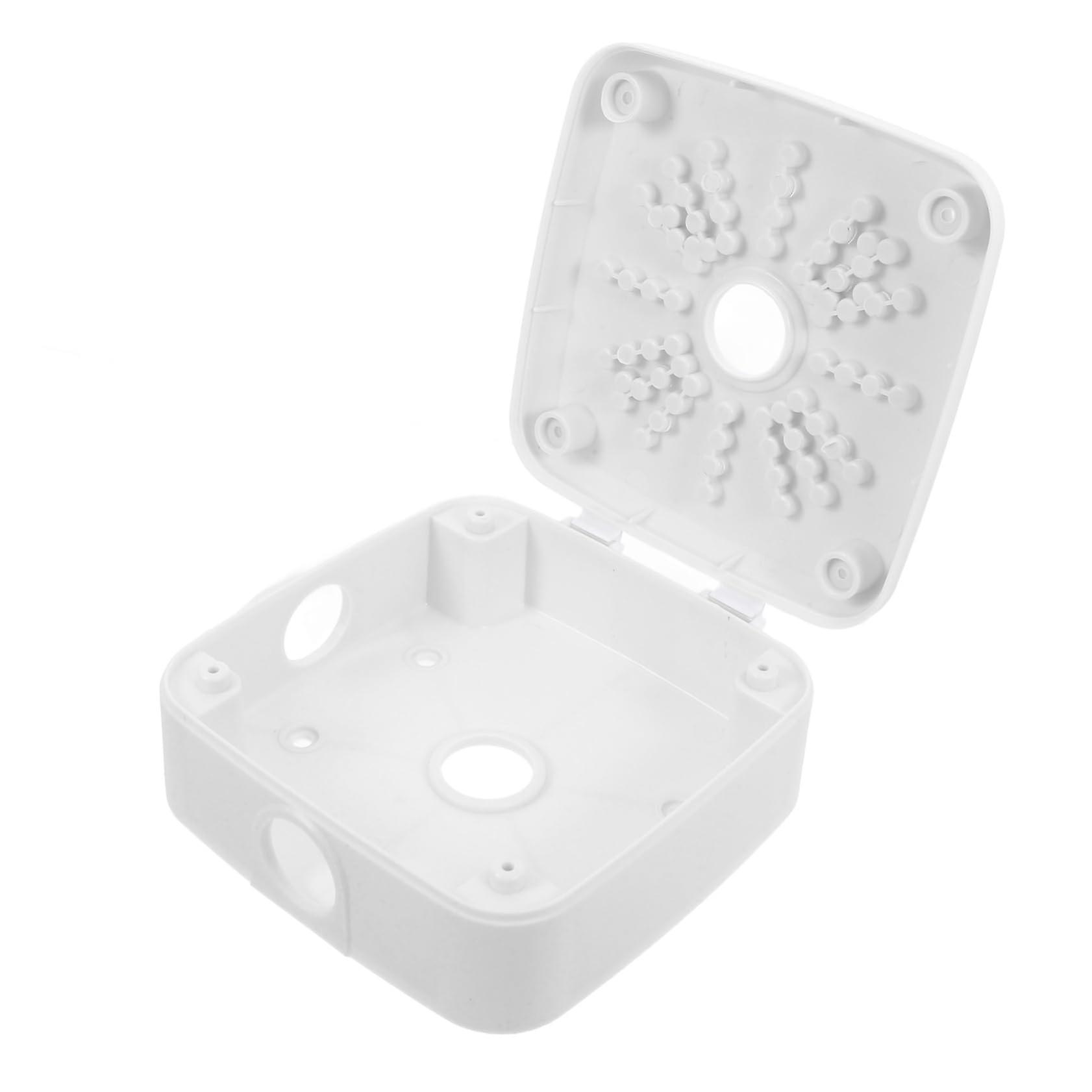 Security Camera Junction Box for 3.5 Dome Cameras, Weatherproof Mount with Concealed Cable Cover