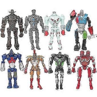 2025 25-26 8 pezzi Anime Real Steel Adam Raider LED Robot Action Figure Modello Giocattolo per bambini Regalo globale