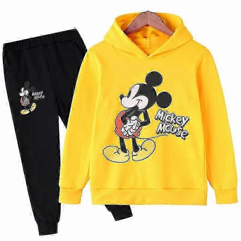 Boys Mickey Mouse Long Sleeves Outfits Clothing 1-16 Years Children's Kids Sets Baby Boy Casual Cotton Tracksuit Hoodies + Pants