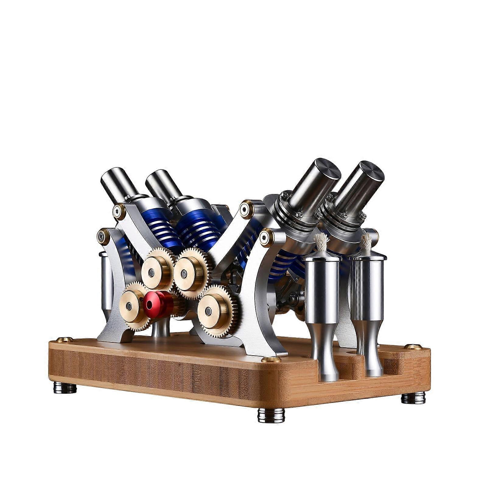 Stirling Engine Kit FourCylinder Generator for Scientific Experiments HandsOn Learning Durable