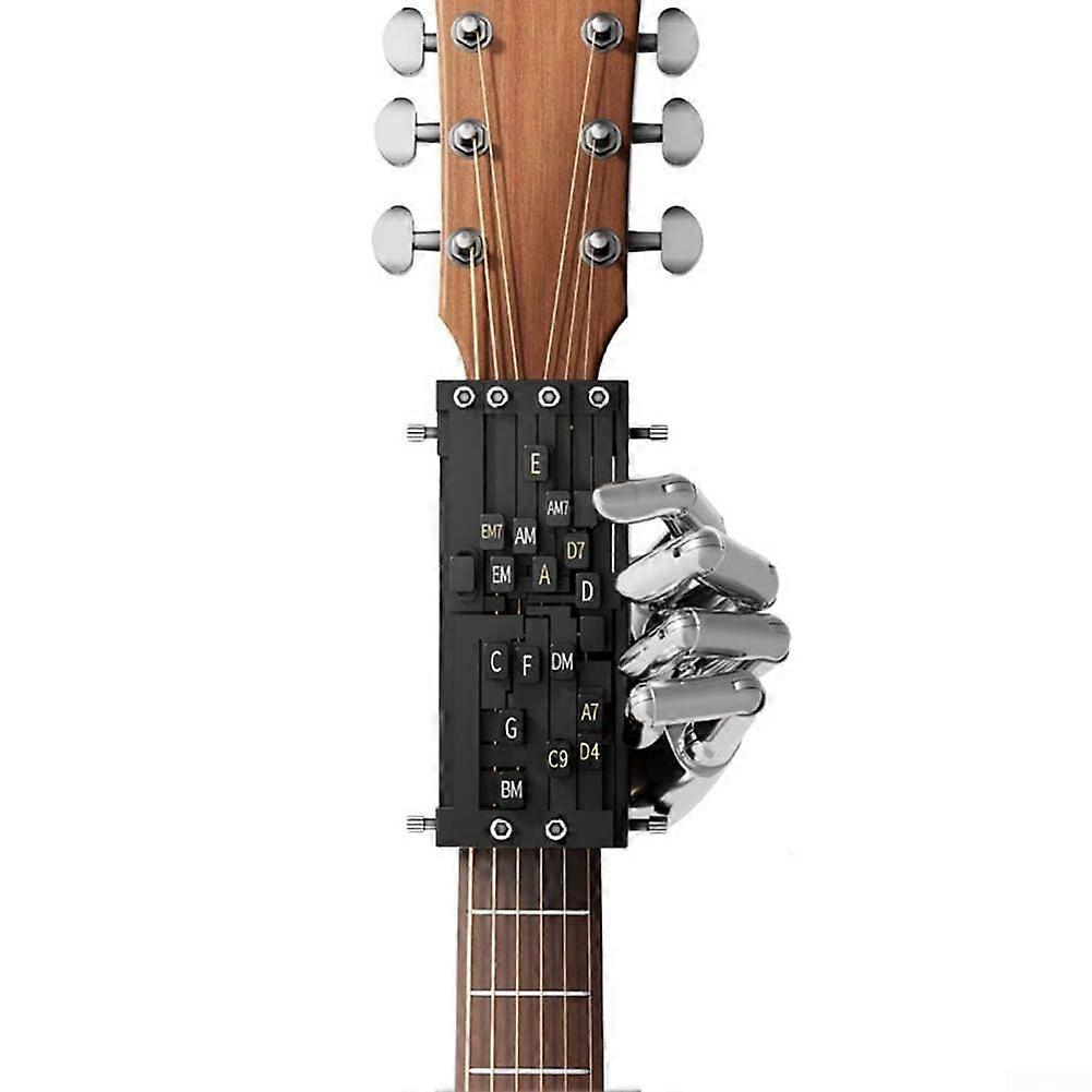 Guitar Chord Trainer for Beginners Black Guitar Learning Tool and Starter Practice Accessory