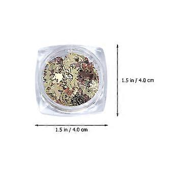 3 Box 360pcs Manicures Tool Pumpkin Witch Patterned Nail Patches (Golden,Black)