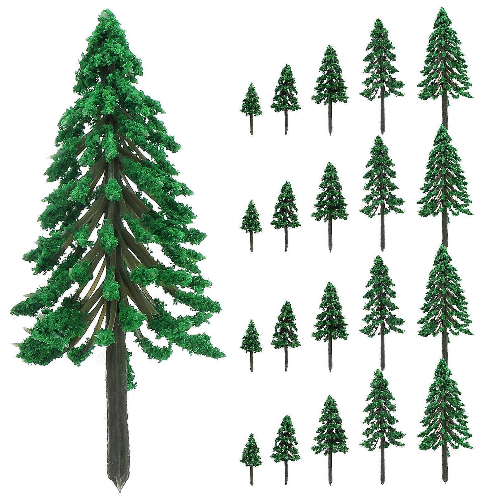 Miniature Landscape Tree Model Scenic Tree Model for Decor 20Pcs