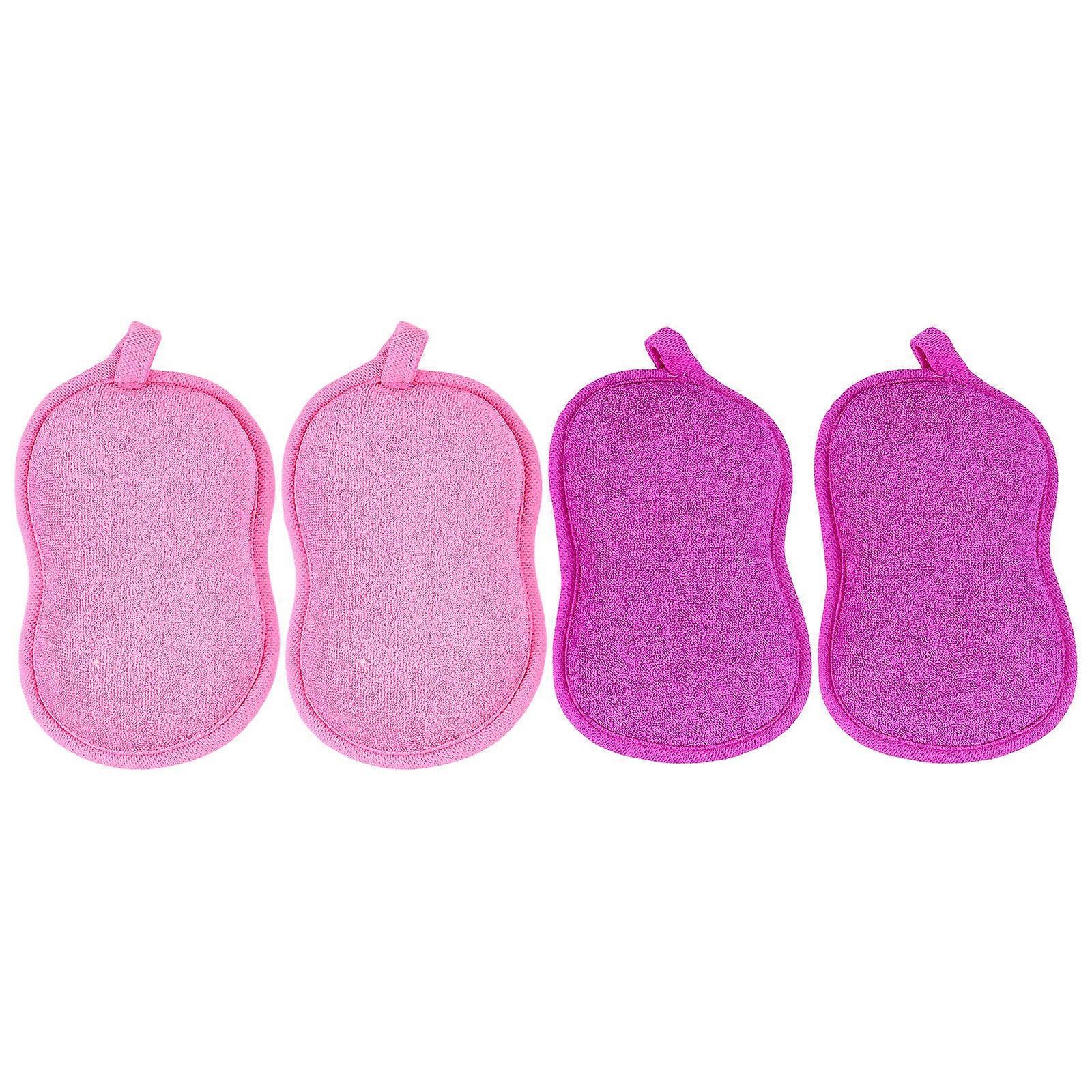 Bath Sponge for Bath Use Kids Peanut Shape 12Pcs Assorted Color