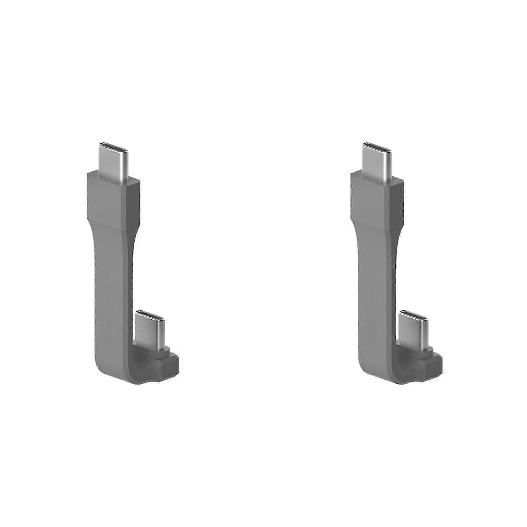 2X 90 Degree Elbow Data Cable TYPE-C to TYPE-C Full-Function Connection Magnetic Hard Disk Box M2 240W