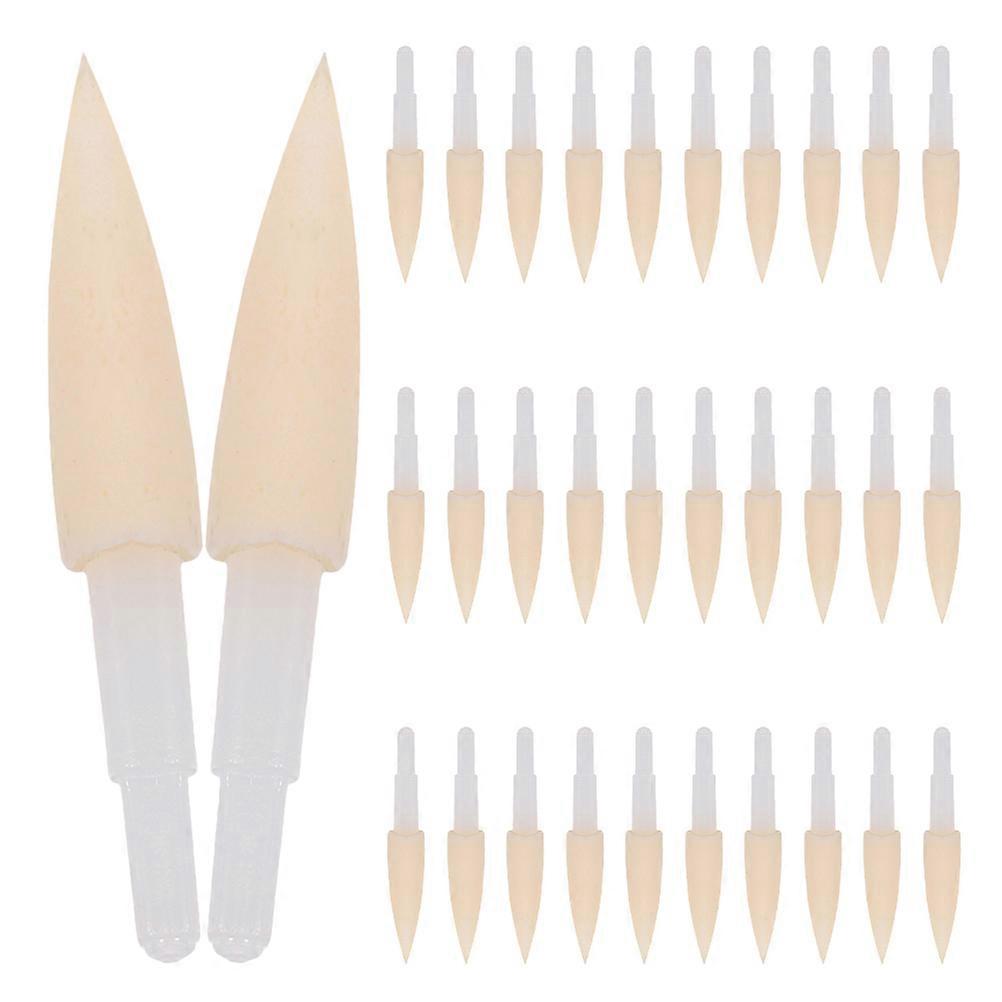 Calligraphy Brush Soft Sponge Pen Tips 40Pcs Replacement Accessories