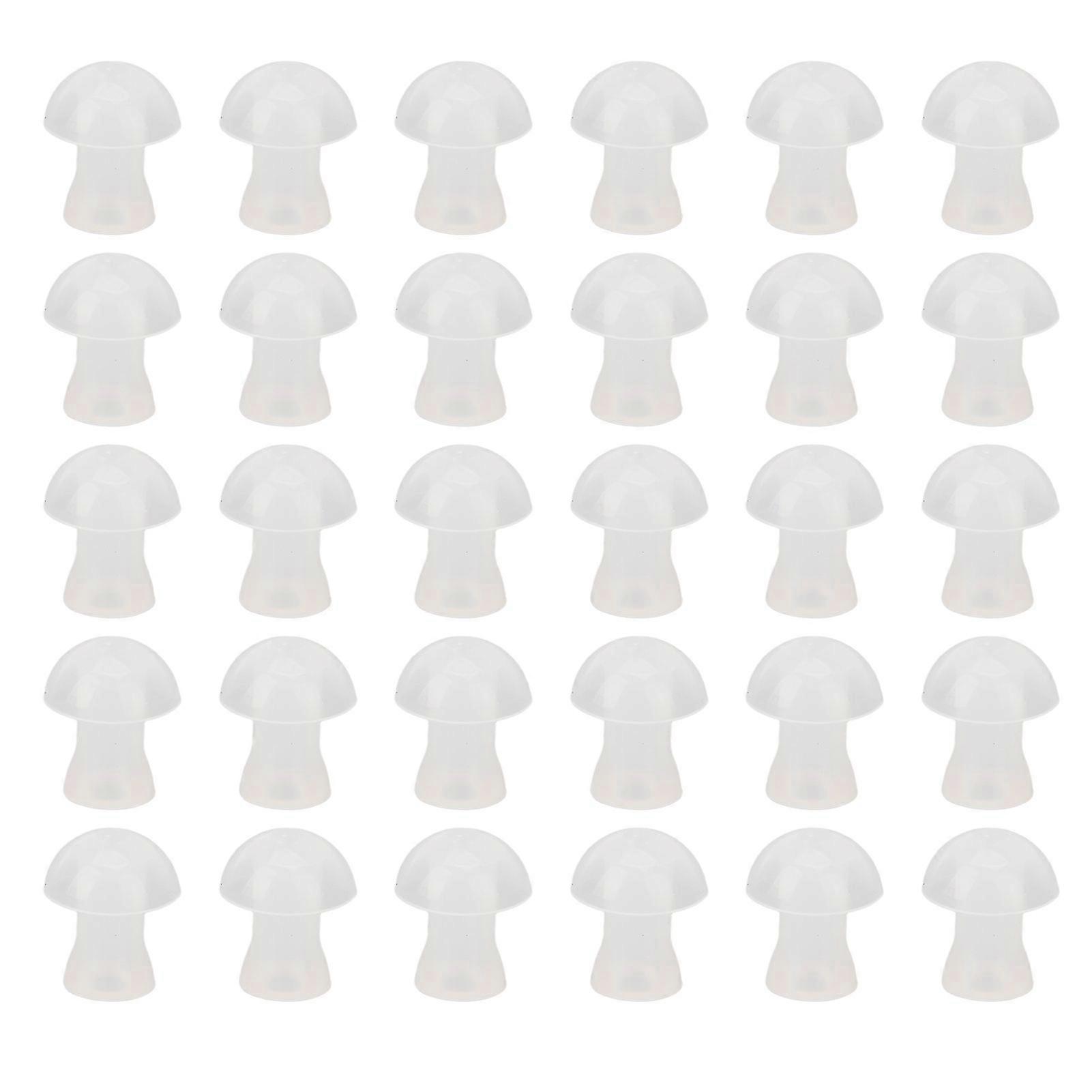30pcs Hearing Amplifiers Eartips Soft Silicone White Accessories Replacement Earbud M