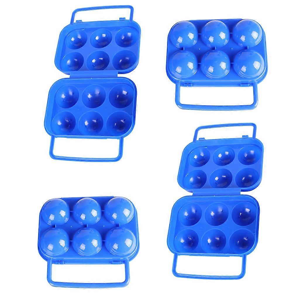 Egg Holder Storage Container Compact Design for 1Set Egg Boxes Blue