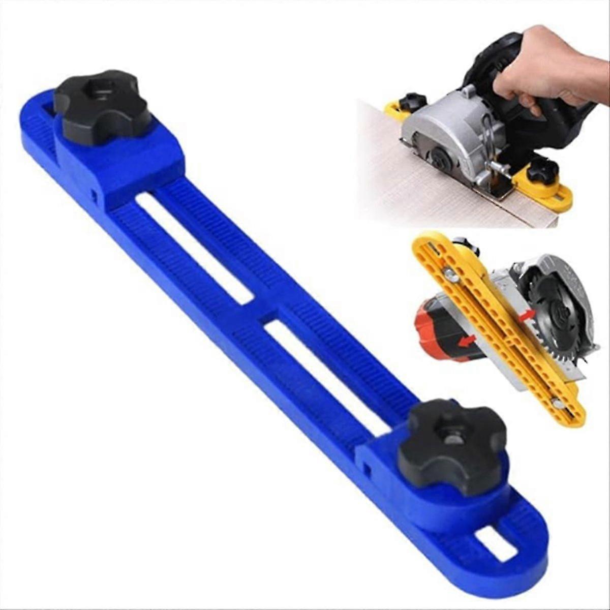 Adjustable Cutting Machine Base Guide,Circular Saw Milling Positioning Clamp, Adjustable Saw Guide f