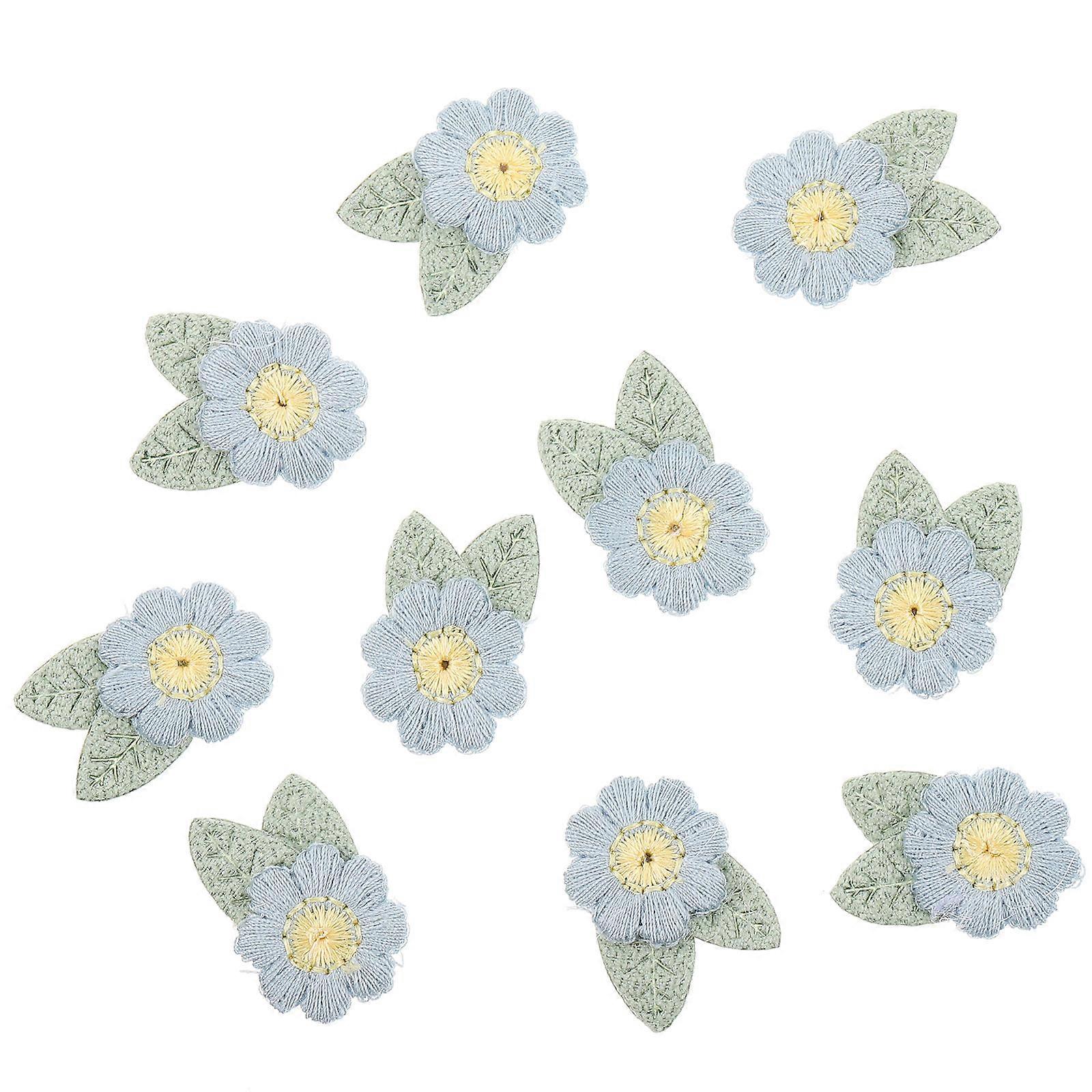 Embroidered Flower Cloth Patch Accessories for Clothes 10Pcs Set