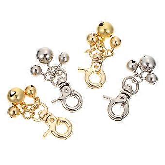 4Pcs Laute Hundehalsband Glocken Katze Zinklegierung Glocken Training Haustier Anhänger Zubehör