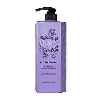 Saphira Glossy Blonde Rijk aan Mineralen Haarkleurshampoo voor Blond Haar 1000 ml