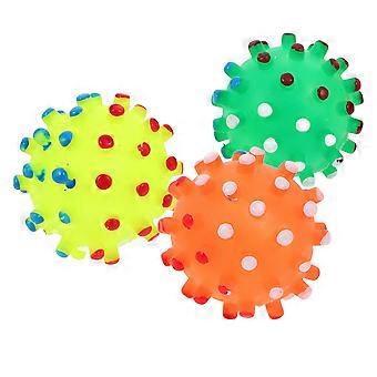 Chat Chien Pet Toys Coloré Chew Ball Squeaker Quack Sound Toy (couleur aléatoire)