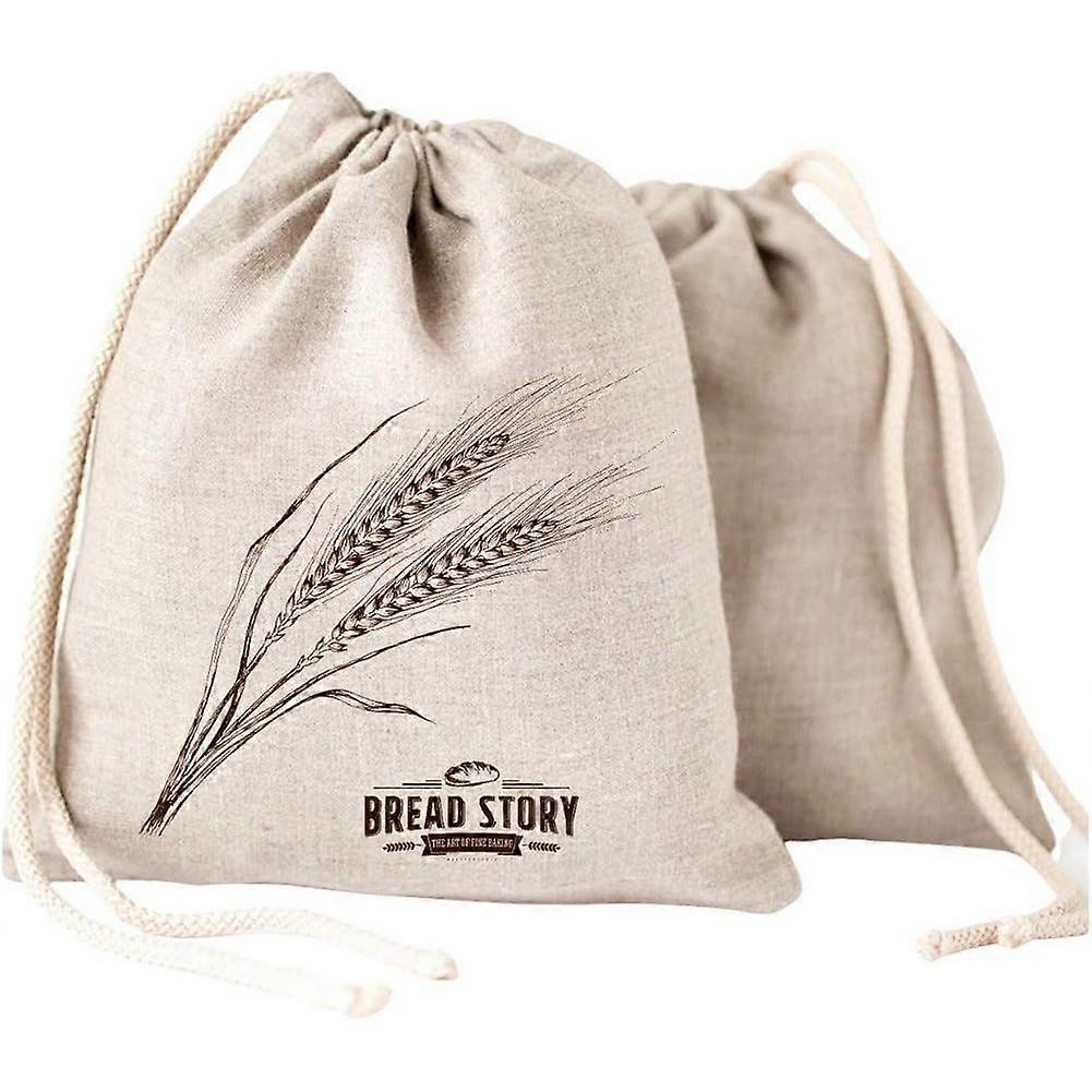 2pcs Bread Bag, Reusable Storage Bag, Suitable for Homemade Handmade Bread and Bread Storage,Environmentally Friendly