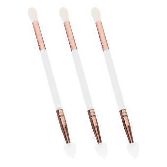 Eyeshadow Brush Dual-End Heart Shaped Silicone Brush for Makeup 18Pcs