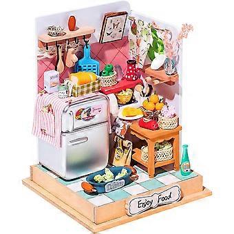 DIY Miniature Furniture Dollhouse Kit Bathroom Set(Taste Life)