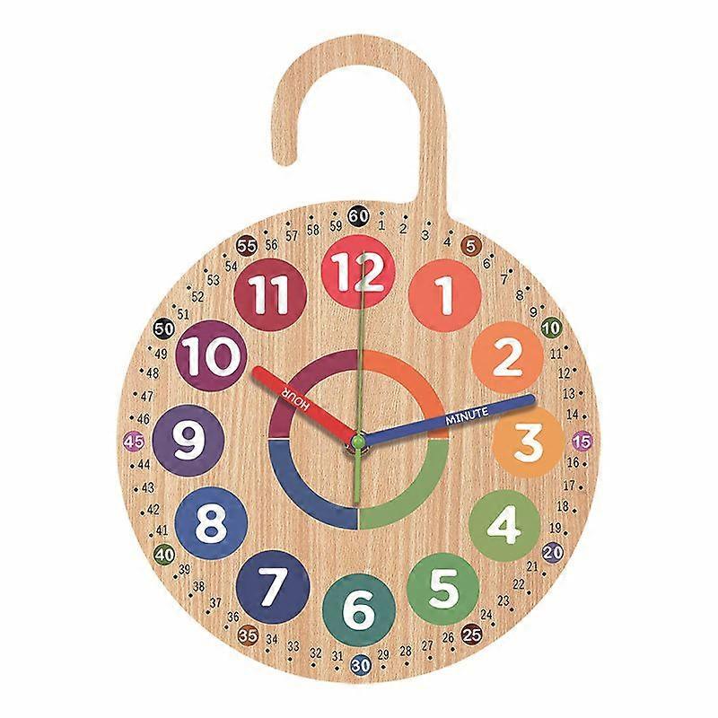 Children's Learning Wall Clock | 30cm Educational Time-Telling Clock | Non-Ticki