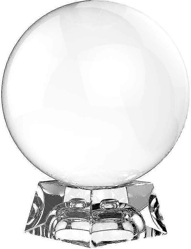 Divination Crystal Ball, Crystal Clear Ball With Stand8cm
