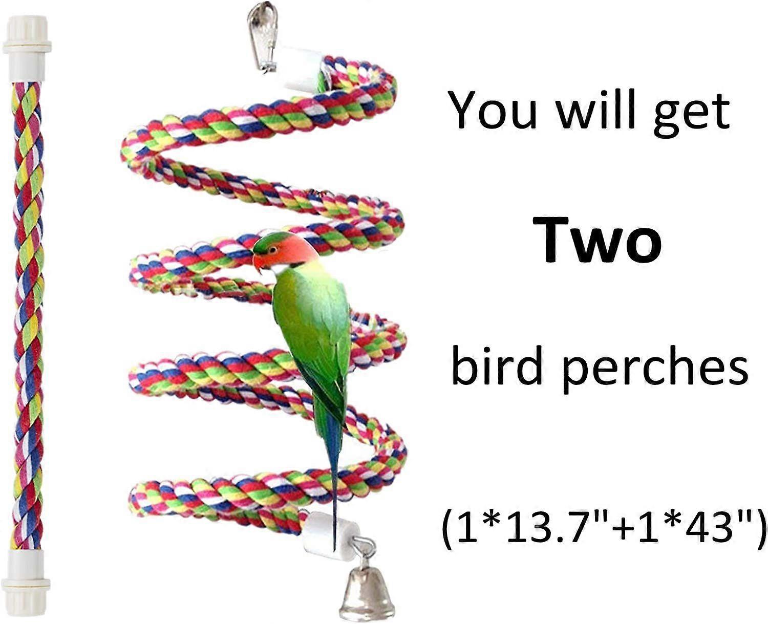 Petsvv Corde Bungee Oiseau Jouet Oiseau Perche