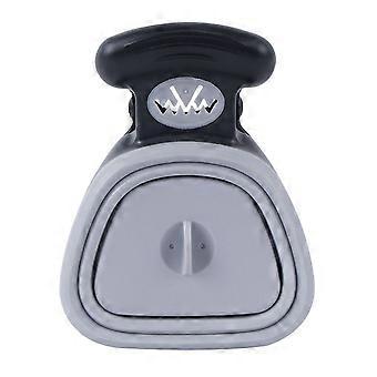 Grau (L 19 + 15,5 cm) Kotfänger und Kotbeutel Tragbare faltbare Hundetoilette Clip Toilette Haustierbedarf