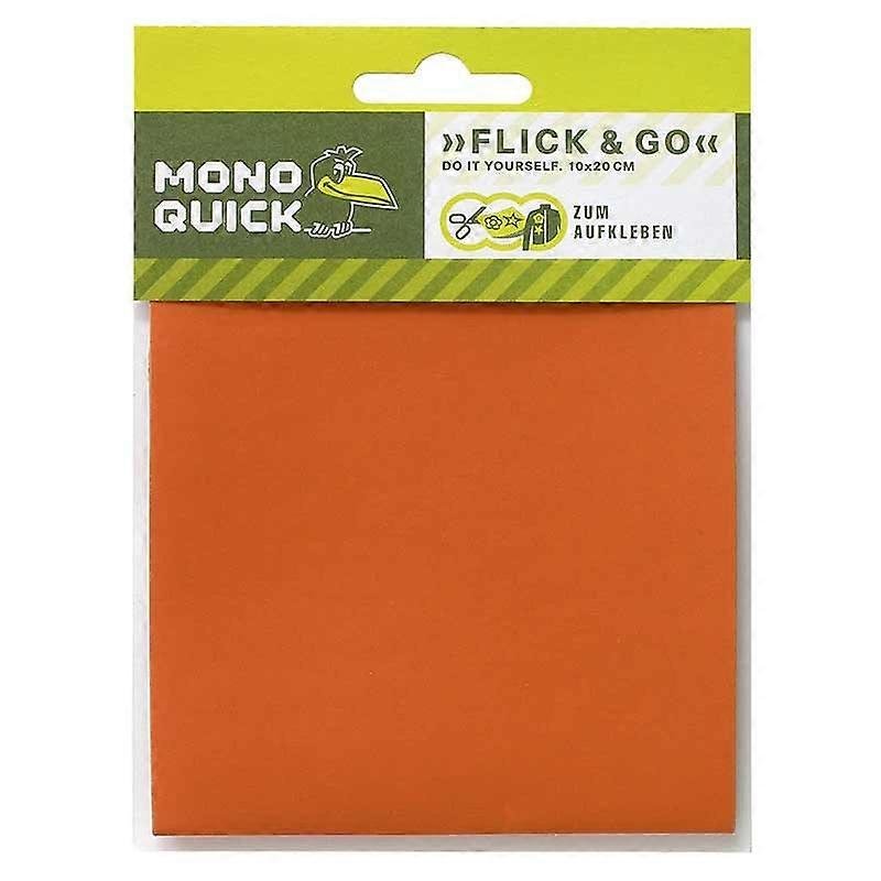 Glue patch, orange - Patch, iron-on patch, size: 10.0 x 20.0 cm