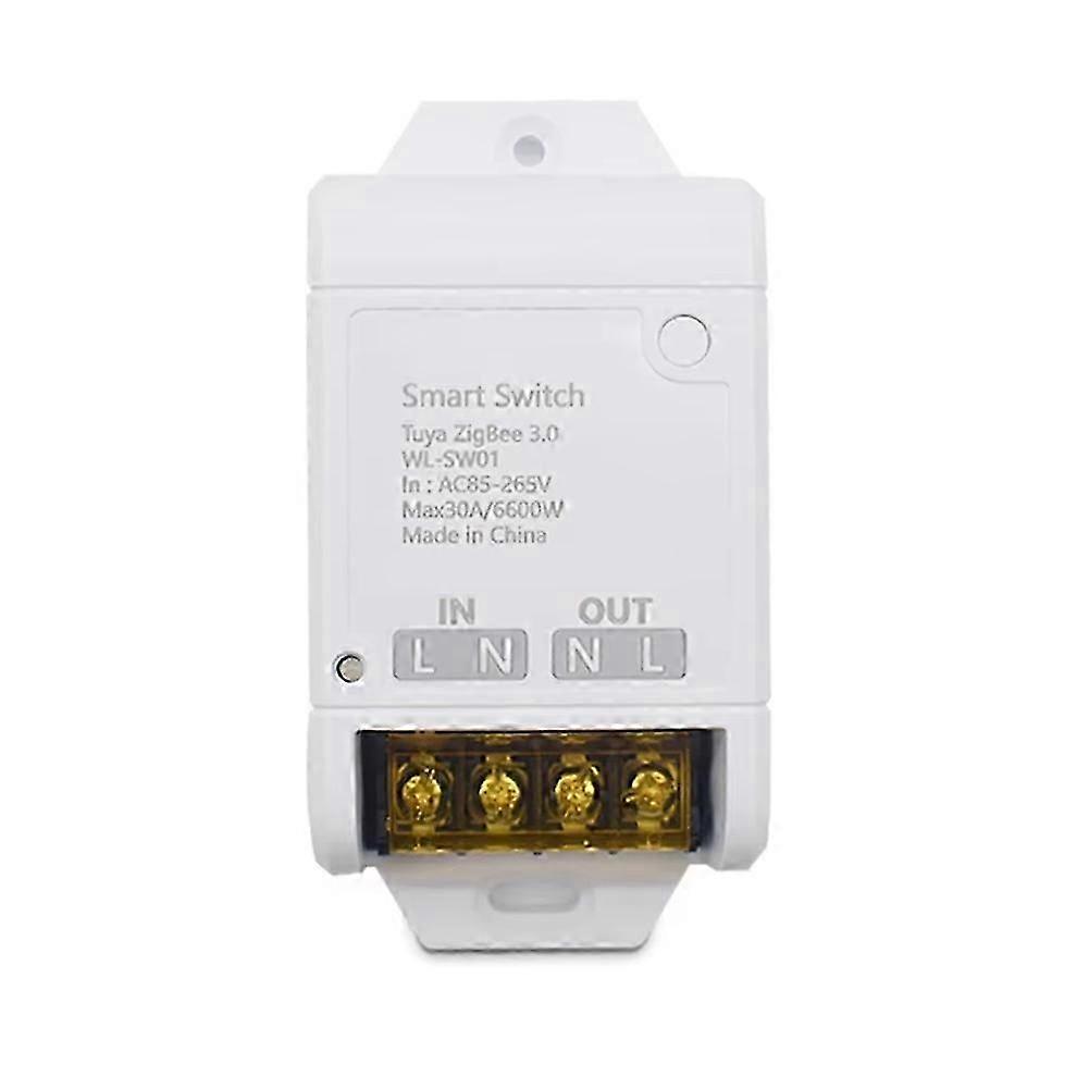 Zigbee 3.0 Tuya Smart Home Automation Switch Relay 30A 6600W Wireless Module Controller Timer Smart Light Receiver