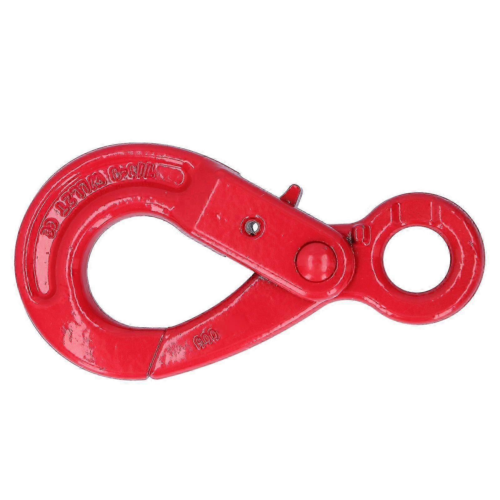 Slip Hook Safty Lock Eye?Type Self?Locking Rotation Lifting Rigging Towing Hooks G80 2T