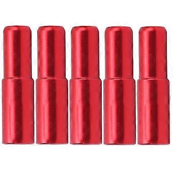 Compatible with 5mm aluminum alloy bicycle brake cables, mountain bike specific, red.