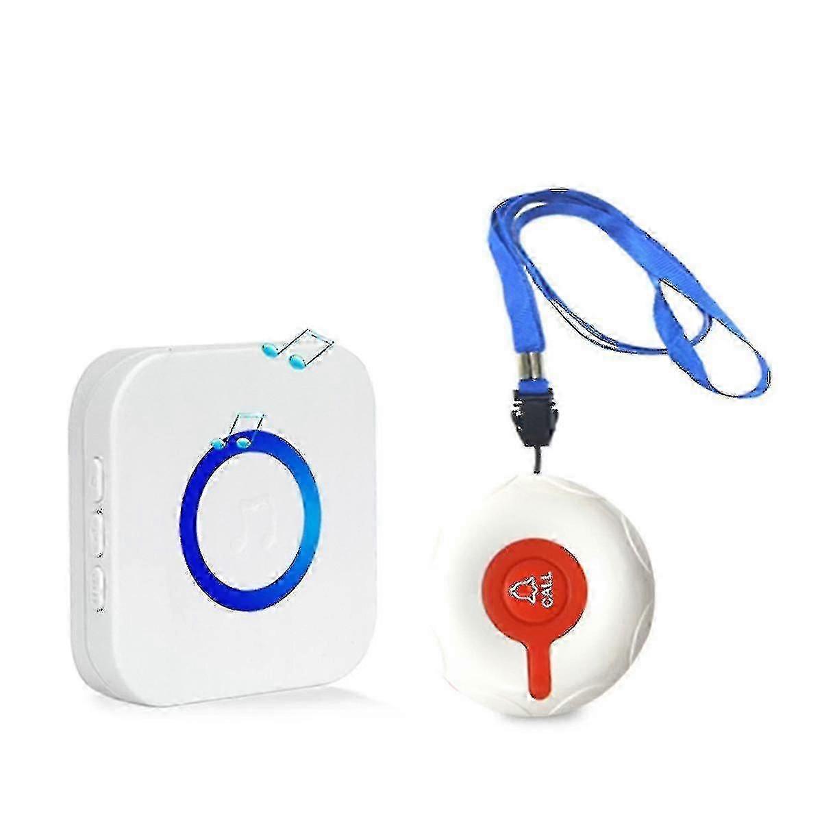 Wireless rechargeable personal alarm system with emergency call button for the elderly, children and people with disabilities