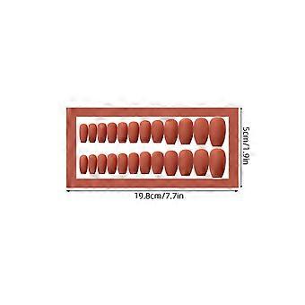 Red Ballet Fakes Nails Artificial False Nail Tip for Nail Art 24Pcs