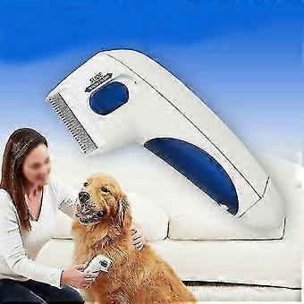 Elektrischer Flohkamm für Katzen und Hunde (Modelljahr 2026) – Automatisches Werkzeug zur Floh- und Zeckenentfernung bei Haustieren – Elektrischer Bürstenkopf zur Läusebekämpfung