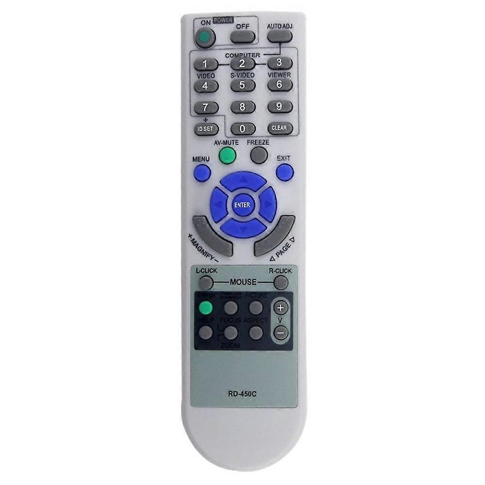 RD-450C Compatible For NEC Projector Infrared Remote Control Replacement Ergonomic Controller