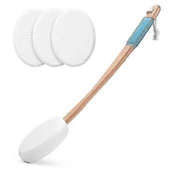 Lotion Applicator For Back Feet 4 Replaceable Pads 1 Long Handle Back Lotion Applicator For Seni_shut
