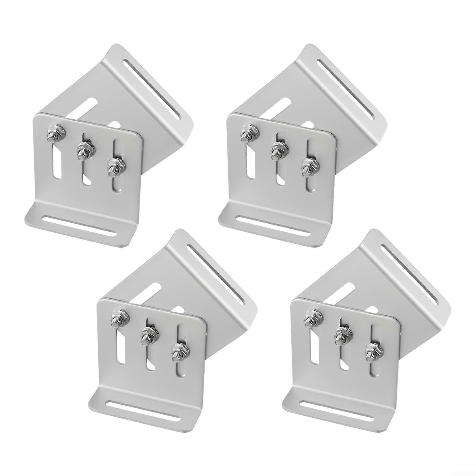 Flexible Solar Panel Mount Bracket Kit 4pcs Adjustable Angle and Length for Easy Installation