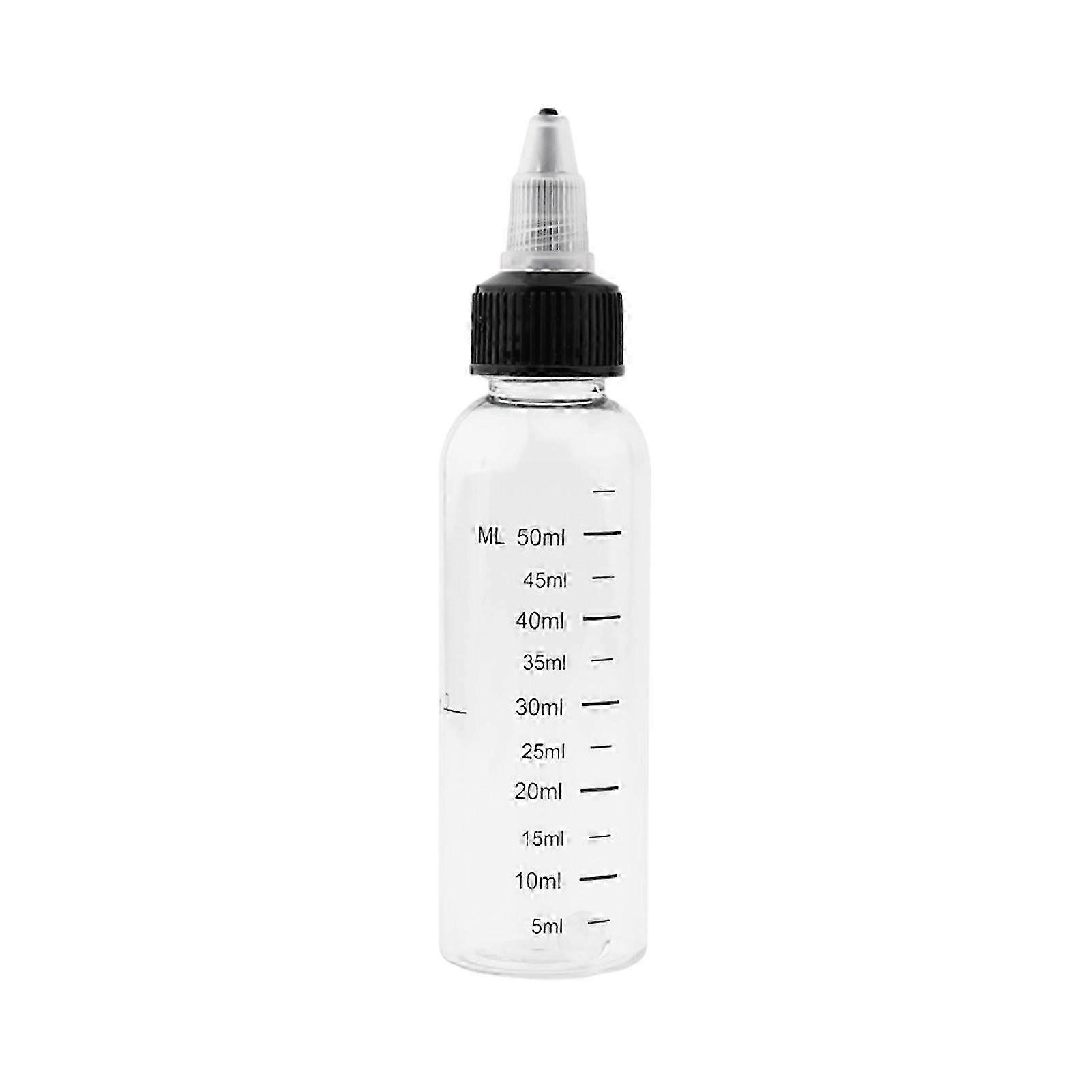 3 Pack Condiment Bottles - Reusable With Scale Markings - For Kitchen & Lab